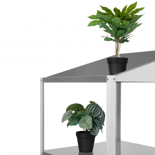 Växthushylla med två nivåer | Aluminium Växthushylla med två nivåer | Aluminium