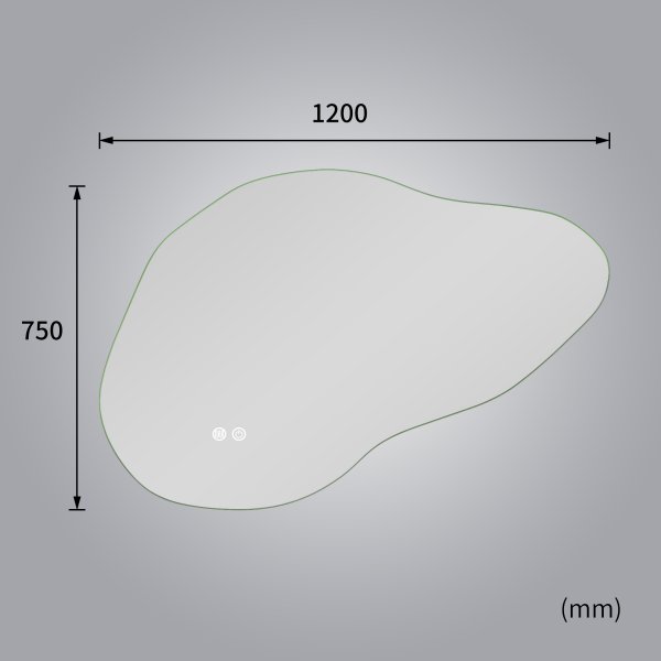 LED-spegel 90x60 cm | Anti-Fog | Justerbar belysning | Lyfco LED-spegel 90x60 cm | Anti-Fog | Justerbar belysning | Lyfco