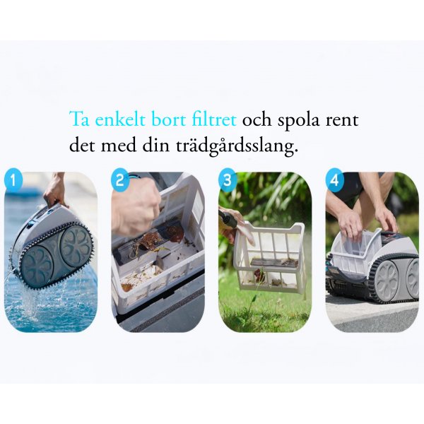 Trådlös & väggående poolrobot | Piraya Trådlös & väggående poolrobot | Piraya