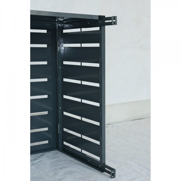 Vrmepumpsskyd | 106x80x50cm | Galvaniserad plt | Gr