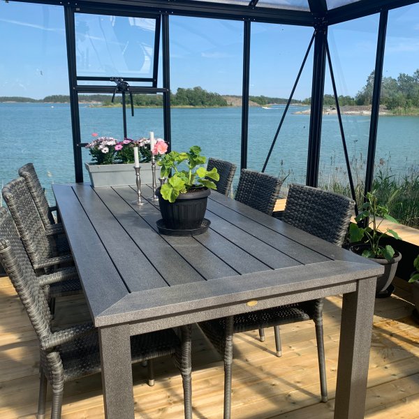 Orangeri och uterum 19,2m | Kvadratiskt premium-vxthus