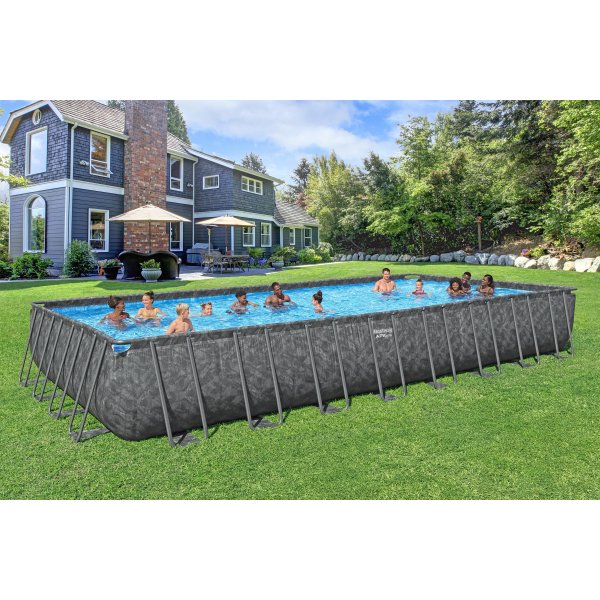 Bestway pool ovan mark 9,56x4,88m – 132cm djup | APX 365™ Rektangulär Stålpool (561KJ) Bestway pool ovan mark 9,56x4,88m – 132cm djup | APX 365™ Rektangulär Stålpool (561KJ)