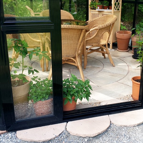 Orangeri/Lusthus 10m² | Sexkantigt växthus | Säkerhetsglas Orangeri/Lusthus 10m² | Sexkantigt växthus | Säkerhetsglas