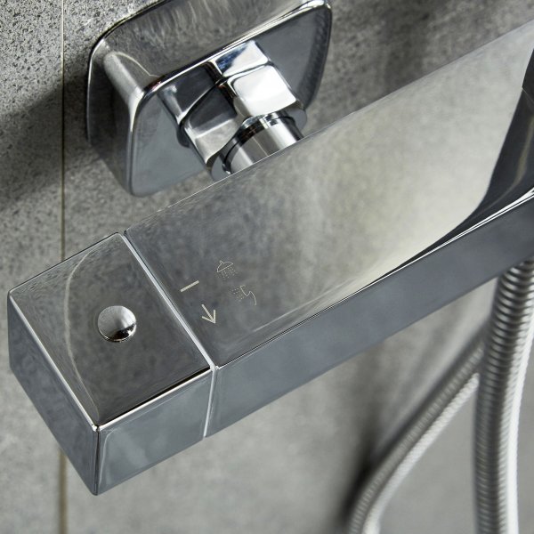 Takduschset komplett paket | Cindy - Krom