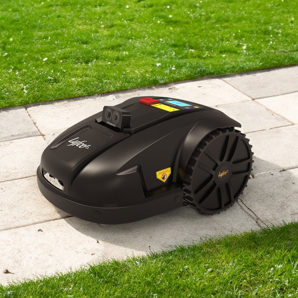 Robotgr&auml;sklippare 1800m2  Ultraljudssensorer  Lyfco E1820-2 WiFi  Minimal krockrisk med ultraljudssensorer