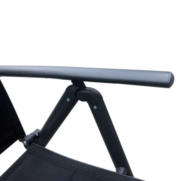 Förlängningsbart bord i aluminium 180-240cm | 8 positionsstolar Förlängningsbart bord i aluminium 180-240cm | 8 positionsstolar