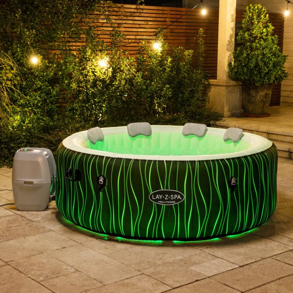 Lay-Z Spa Hollywood Airjet | Bestway uppblåsbart spabad 4-6 personer Lay-Z Spa Hollywood Airjet | Bestway uppblåsbart spabad 4-6 personer