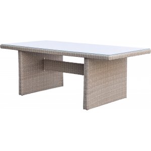 Hampton matbord i konstrotting 200x100 cm - Naturfärgad Hampton matbord i konstrotting 200x100 cm - Naturfärgad