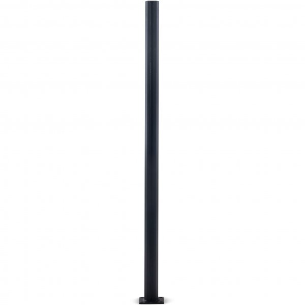 ndstolpe till glasrcke | Svart