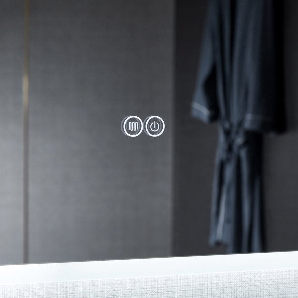Badrumsspegel | LED-belysning och touch-styrd dimmer Badrumsspegel | LED-belysning och touch-styrd dimmer