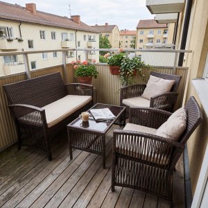 Lyxig soffgrupp f�r balkong | Lyfco Dalsj�