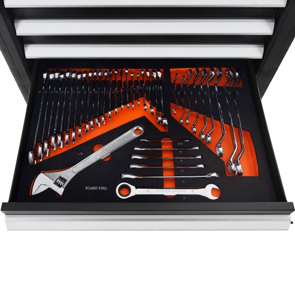 Verktygsvagn med sju ldor