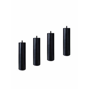 Ben till mediab�nk 4 st - Svart | 15 cm * �4 cm - M6*1,2 cm