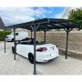 Carport 15,1m | Extra hg | Aluminiumstomme & kanalplasttak