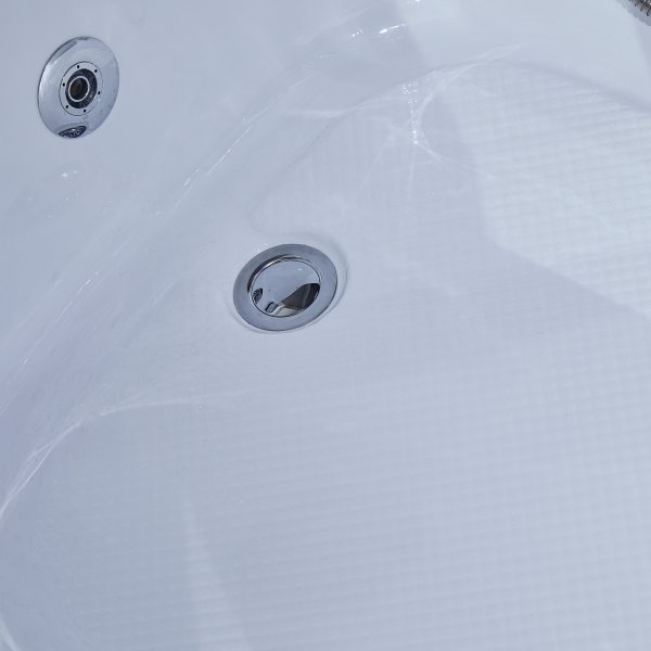 Rektangul�r duschkabin med jacuzzi-badkar