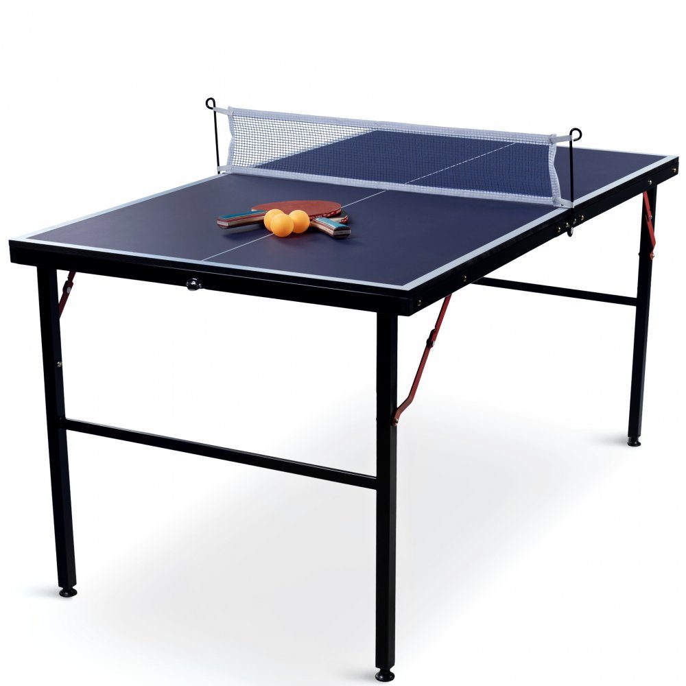 Mini pingisbord | 137x76 cm | Inkl nät, 2 racketar & bollar | Hopfällbart | Smidigt mini-pingisbord