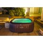 Bestway Maldives HydroJet PRO | Uppblsbart spabad 201x201x80 cm | 7 personer, LED-belysning & HydroJet massage