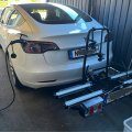 Kundbild Cykelh�llare bil f�r elcykel med lyse | 2 cyklar | Kapacitet 60kg: Passar bra p� min Tesla M3....