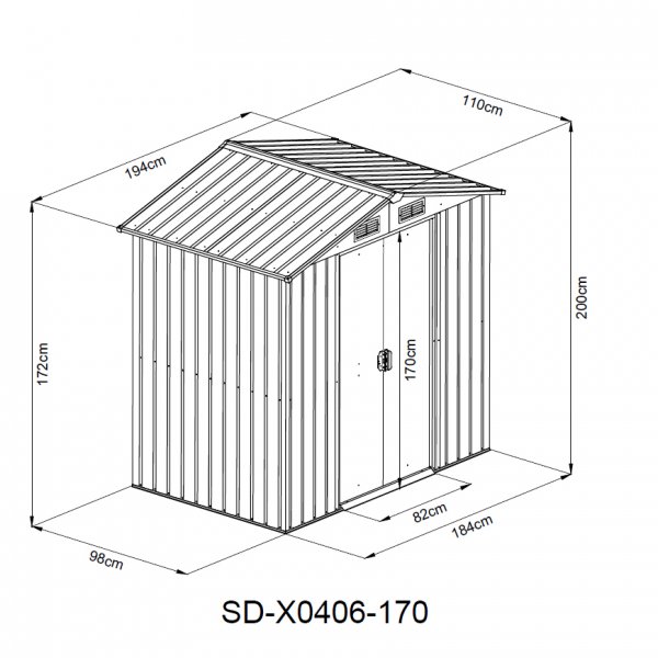 Trädgårdsskjul | Hög nockhöjd | Dubbeldörr | Färdig byggsats Trädgårdsskjul | Hög nockhöjd | Dubbeldörr | Färdig byggsats