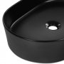 Ovalt handfat 50x34cm | Fristende | Mattsvart design