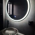 Kundbild Rund badrumsspegel 80cm | LED-belysning, anti-fog & dimmer