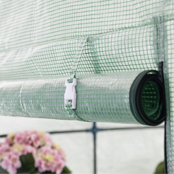 Plastvxthus 2m | Stlram med PE-plastverdrag