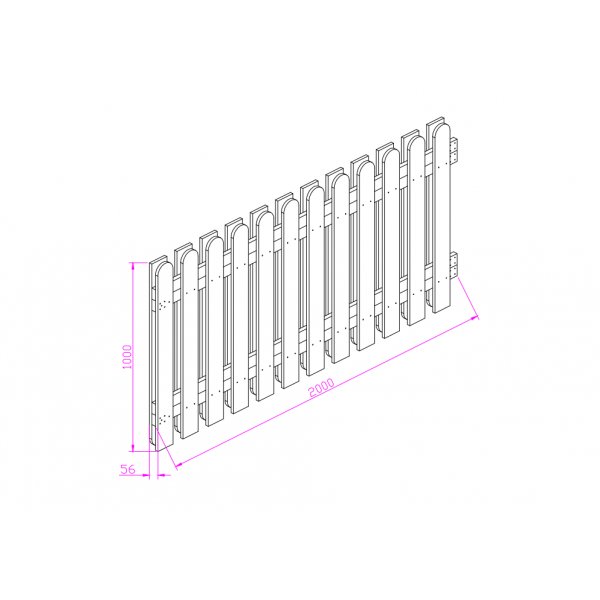 Trästaket | 200x100 cm | Magnus Trästaket | 200x100 cm | Magnus