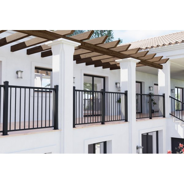 Altanstaket 100x100 cm | Pulverlackerad och robust design | Passar till Aurelius/Linius