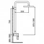Komplett duschset med blandare | Rostfritt stl - FD-9098B