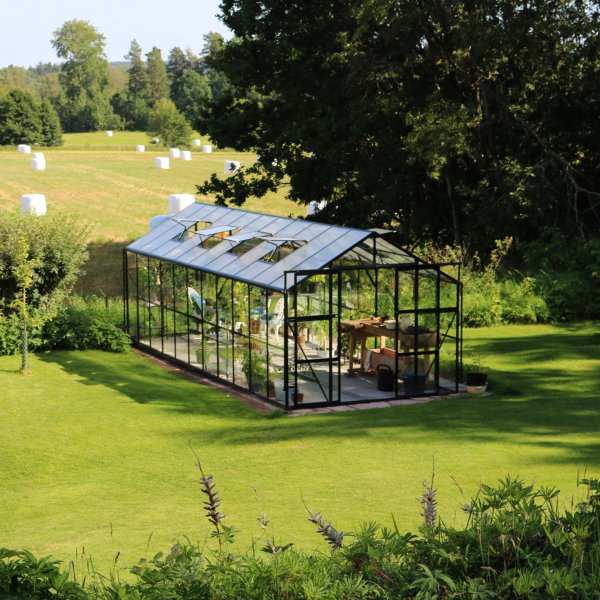 Glasväxthus 17,5 m² | 5 års stormgaranti | 4mm säkerhetsglas Glasväxthus 17,5 m² | 5 års stormgaranti | 4mm säkerhetsglas