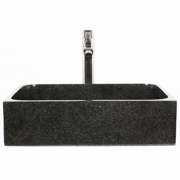 Tv�ttst�ll 45x35cm | Svart natursten | Unika skiftningar