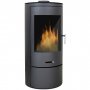 Rund braskamin 7kW | Verkningsgrad 80 % | Huittinen