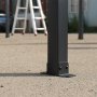 Altantak 3×3 m | Väggmonterat tak i stål/aluminium med polykarbonat | Grå Altantak 3×3 m | Väggmonterat tak i stål/aluminium med polykarbonat | Grå