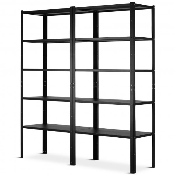 Lagerhylla med skåp och rullvagn Lagerhylla med skåp och rullvagn