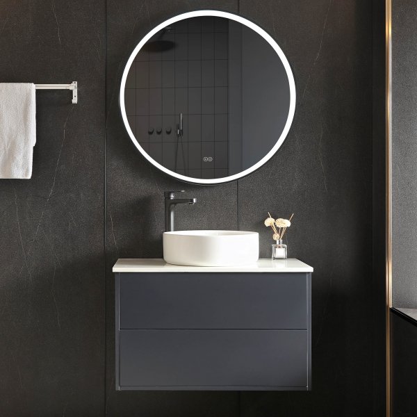 Badrumsmöbel 80cm | Kommod & LED-spegel med dimmer | Virga Badrumsmöbel 80cm | Kommod & LED-spegel med dimmer | Virga