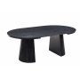 F�rl�ngningsbart runt matbord 120�200 cm i ek med plats f�r 4�10 personer | Crossby