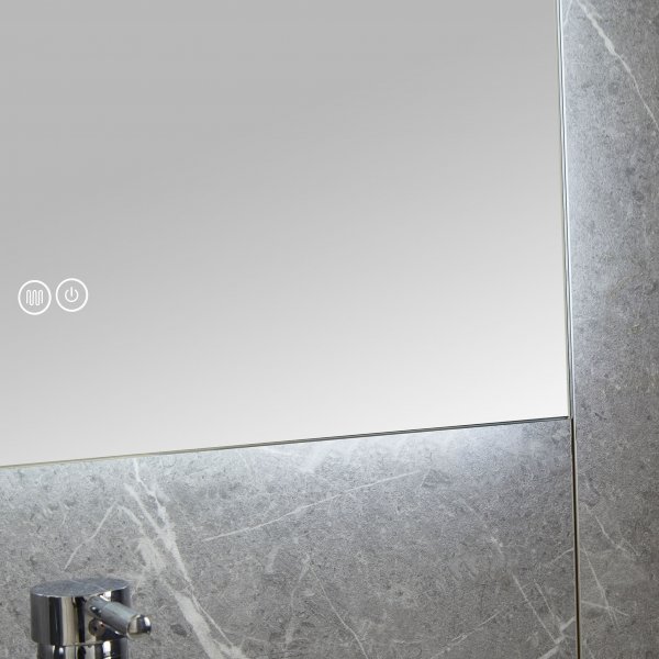 Badrumsspegel med LED-lyse & anti-fog | Touch-styrning Badrumsspegel med LED-lyse & anti-fog | Touch-styrning