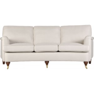 Howardsoffa 3-sits | Sv�ngd design, kallskum & avtagbar kl�dsel | Beige
