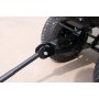 Tippbar trdgrdsvagn 125L | Hllbar stlram | Svart