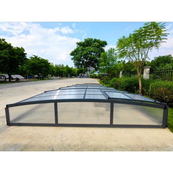 Pooltak 3x6m | Utan skenor | UV-skydd Pooltak 3x6m | Utan skenor | UV-skydd