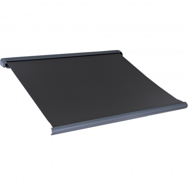 Terrassmarkis helkassett 4x3m | Motor & fj�rrkontroll | Svart - FYNDVARA