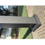 Pergola 4x3 | 100% Aluminium | Gr� pergola f�r uteplats & tr�dg�rd