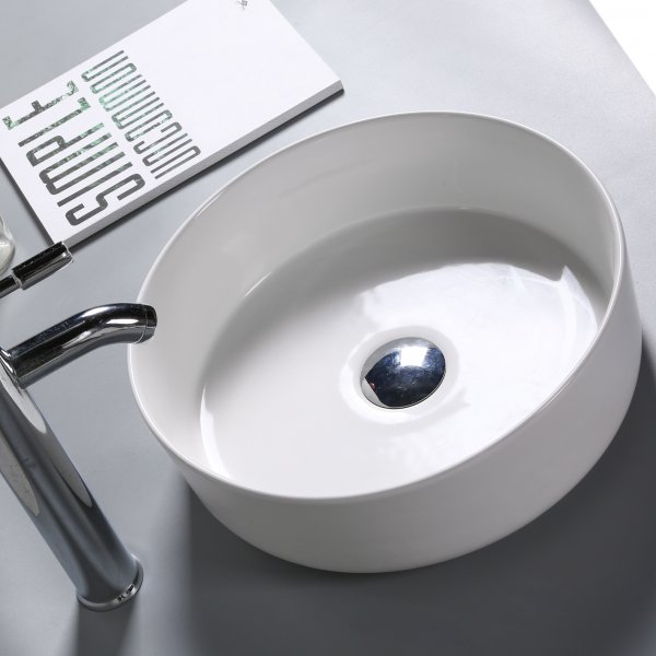 Runt handfat / tvättställ för bänkskiva Runt handfat / tvättställ för bänkskiva