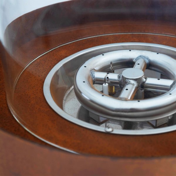 Gasoldriven eldstad i cortenstål | För utomhusmiljö | Fredrika Gasoldriven eldstad i cortenstål | För utomhusmiljö | Fredrika