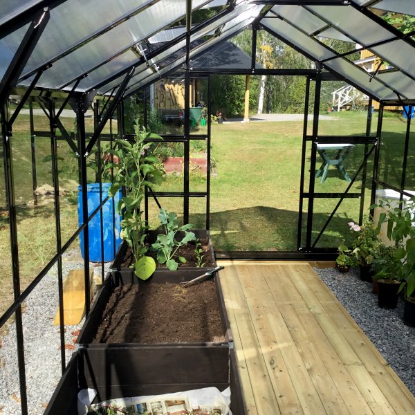 Växthus 16 m² | 4mm säkerhetsglas | 5 års stormgaranti Växthus 16 m² | 4mm säkerhetsglas | 5 års stormgaranti