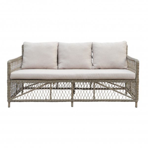 Loungegrupp i naturf�rgad Rotting | Soffa, F�t�ljer & Bord i Aluminium | Vexa