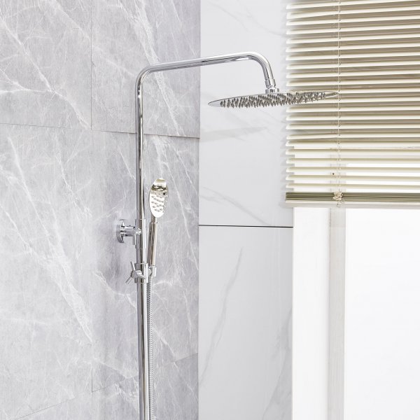 Takduschset med badkarsblandare | Brusa 2.0 - Krom