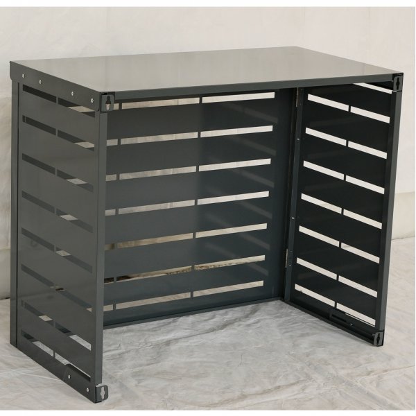 Vrmepumpsskyd | 106x80x50cm | Galvaniserad plt | Gr