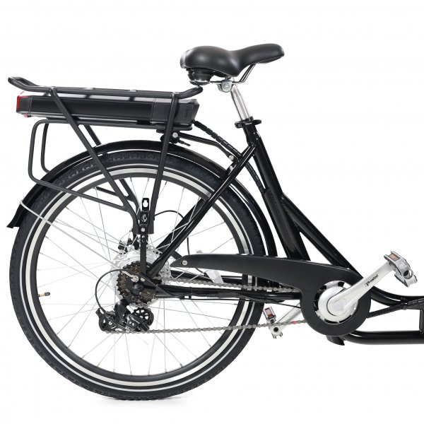 El-lådcykel - 17Ah batteri - Extra stor trälåda El-lådcykel - 17Ah batteri - Extra stor trälåda