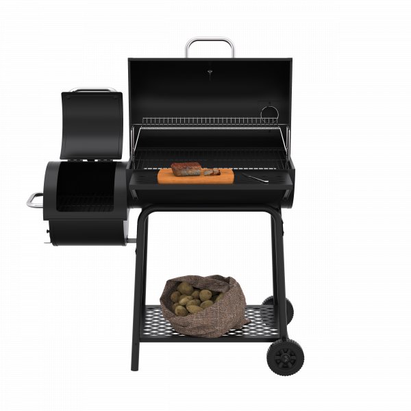 Kombinerad kolgrill & rk med skorsten och sidotunna | 2026 Memphis